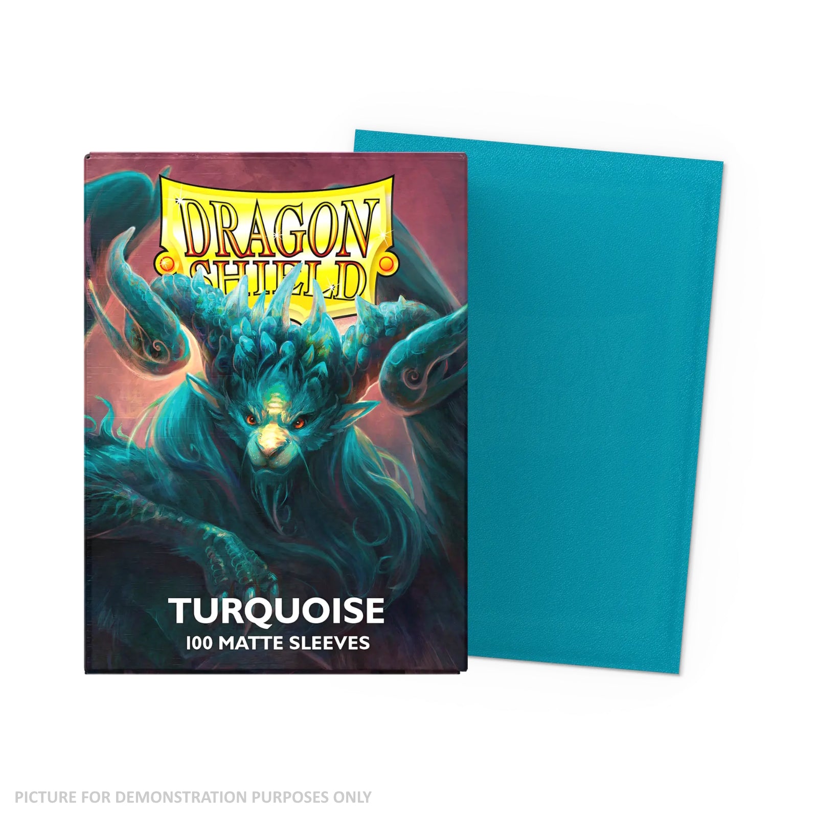Dragon Shield 100 Standard Size Card Sleeves - Matte Turquoise